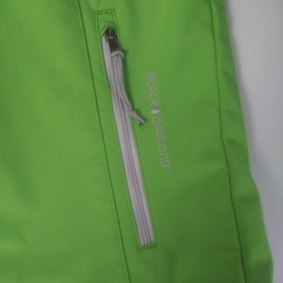 Black Diamond Shell Jacket Double Diamond Ski Hiking Outdoor Green Size M EUC - Picture 5 of 6
